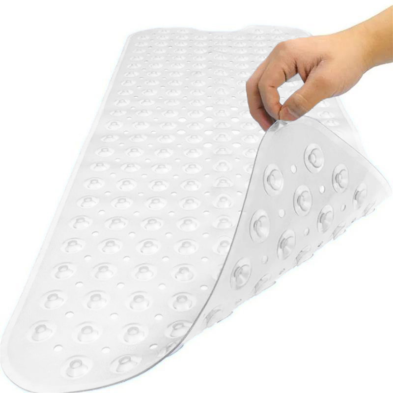 Vinyl Non-Slip Shower Mat, 38cm, 70cm, White