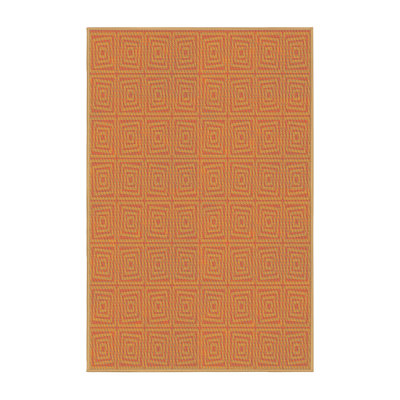 Tapis de zone jaune foncé à motifs