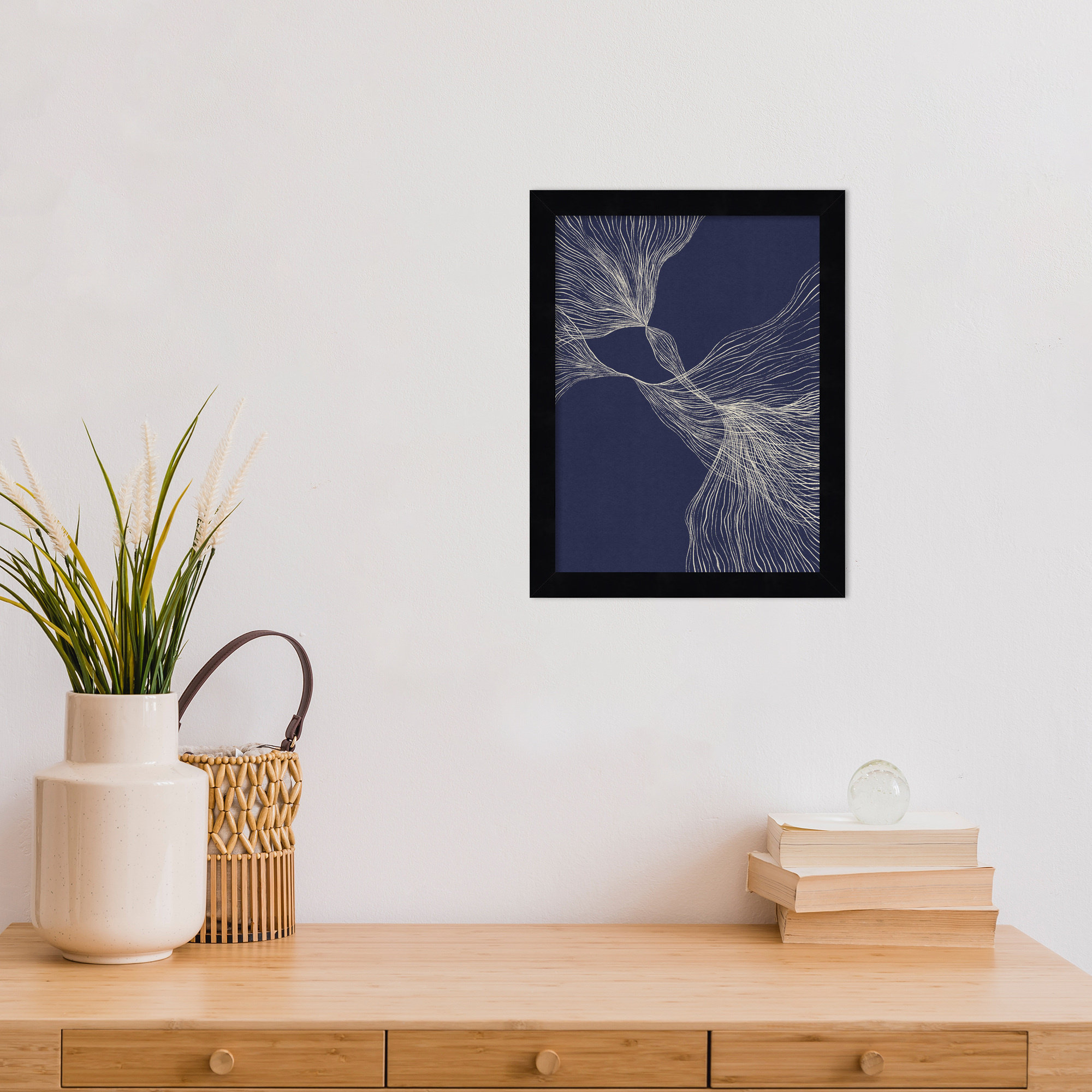 Interaction 1 by Alisa Galitsyna, 13" H x 10" W x 1" D, Black