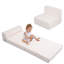 Canapé-lit portatif pliable, matelas de futon convertible 3-en-1-2009792778