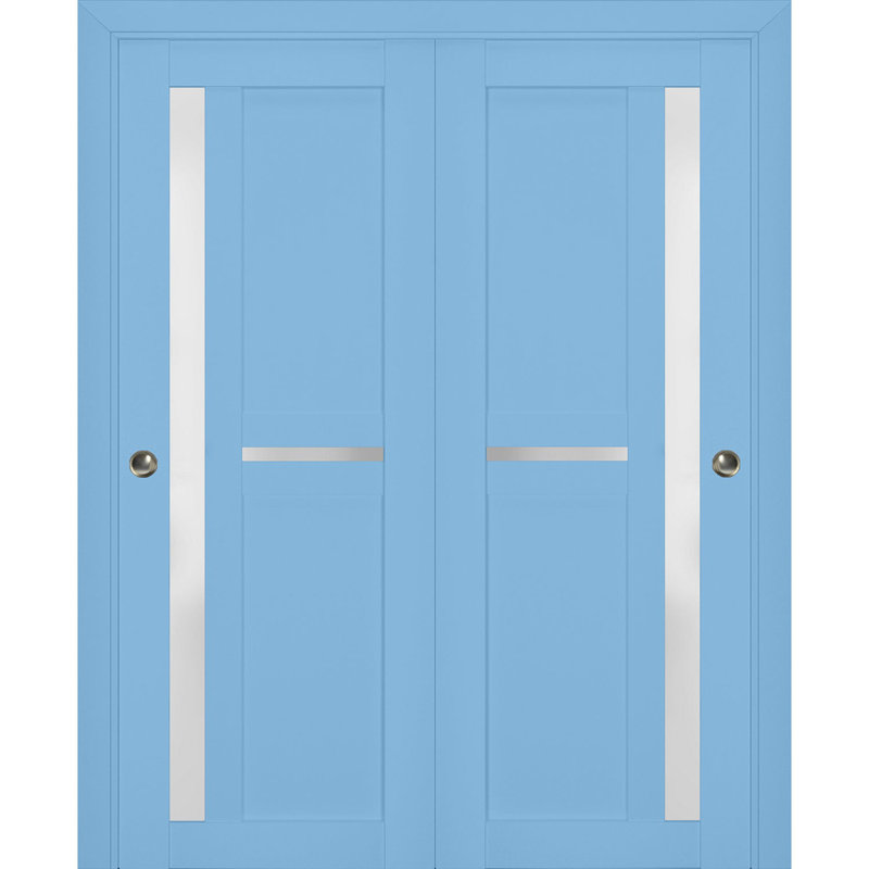 Portes de placard Veregio, 36 po x 84 po, Aigue-marine