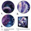 Purple Octopus Lunar Reflections II - Animals Wall Art Prints-91787209-91787214