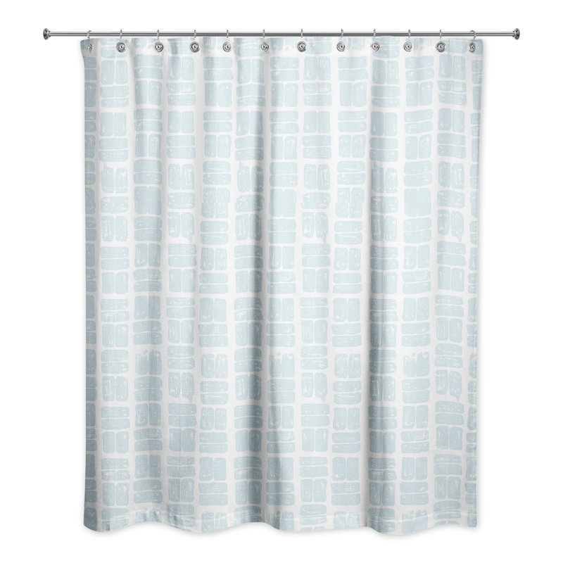 Rideau de douche simple Perine, Menthe clair