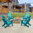 Azur Foldable Outdoor Adirondack Chair-1154420315