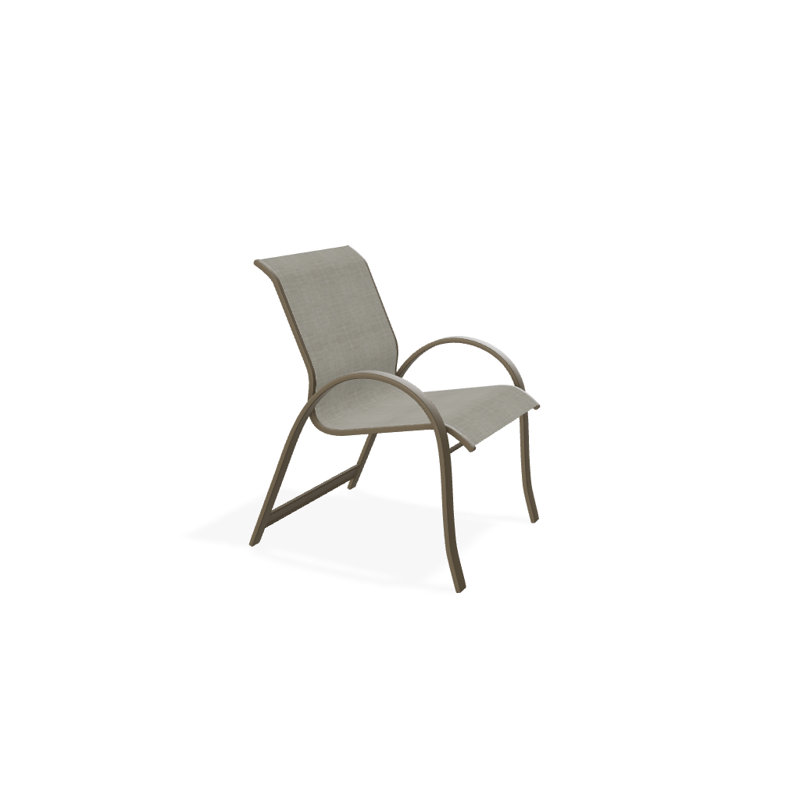Aruba Outdoor Dining Armchair, Beachwood