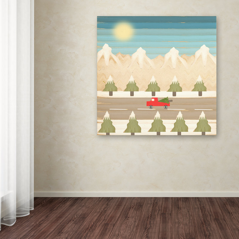 « winter days », art sur toile, H 18 po x l 18 po