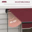 Auvent de terrasse rétractable en polyester de 59,1 po de largeur Outsunny-96659651-96659656