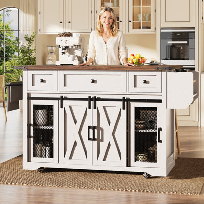 120.2 cm W Kitchen Cart with Top