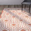 Tapis intérieur / extérieur beige / terre cuite Arneshia-20794438