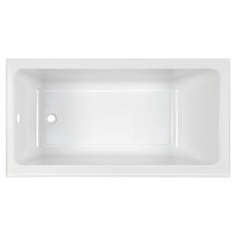 Studio 60'' x 30'' Soaking Acrylic Bathtub, White, Left