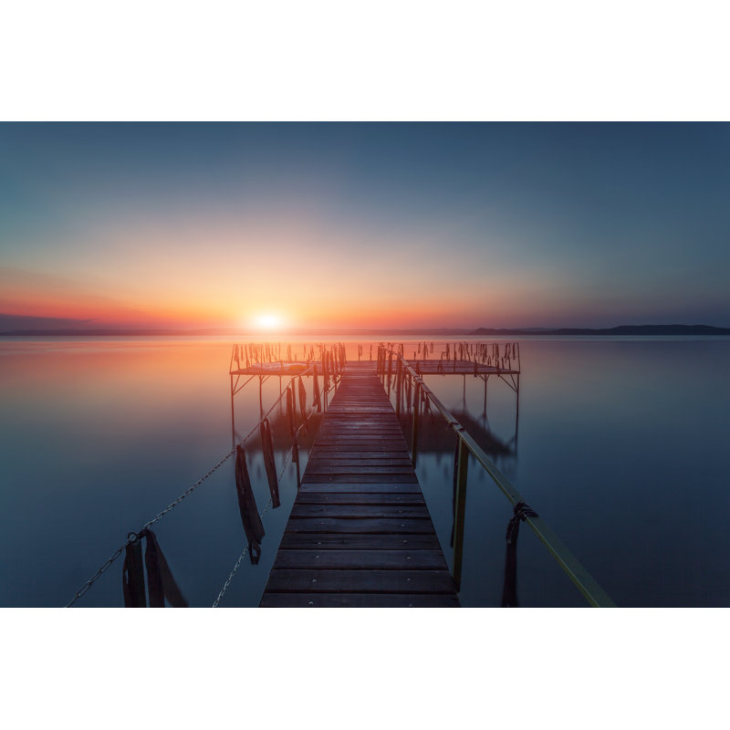 Sunset Over Water by Focusstock - Wrapped Canvas Print, 20cm H x 30cm W