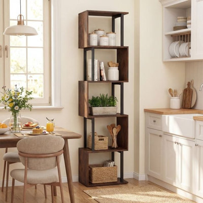 147cm H x 38cm W Metal Bookcase