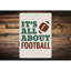 Plaque «All About Football» en aluminium-58202511