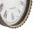 Mauney Metal Pocket Watch Style Decorative Black Wall Clock with Rope Accent