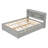 Full Size Bed with Trundle and Bookcase Headboard-1372644547