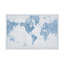 " World Map White And Blue " by Sue Schlabach-2050575582