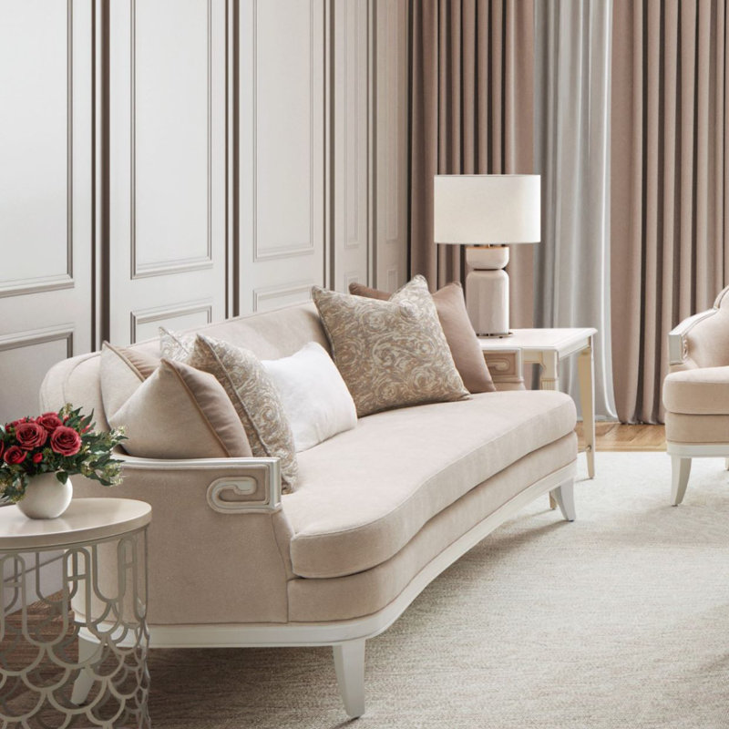 La Marisia End Table - Creamy Pearl
