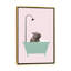 Hippopotame dans une baignoire, art encadré-49839962-49839971