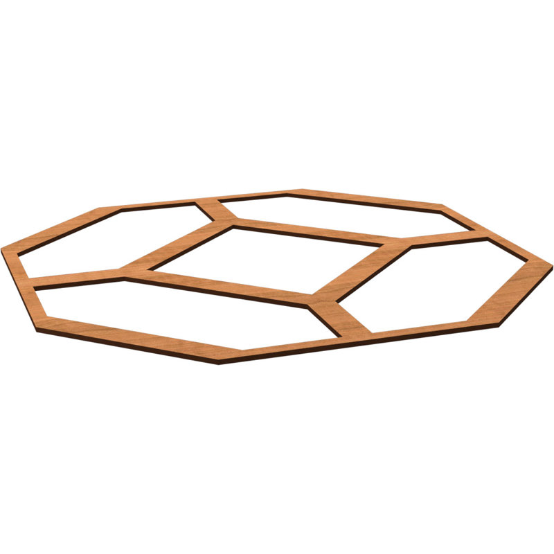Panneaux muraux Cameron (paquet de 1), Cerisier, H 33 po x l 33 po x P 0,375 po