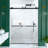 56"-60"W X 80"H Frameless Double Sliding  Shower Door, 3/8 Inches (10Mm) Thick SGCC Tempered Glass Door-122520433