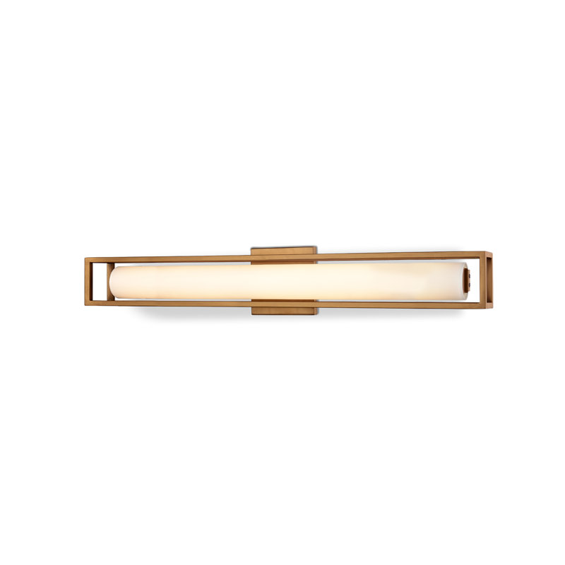 Lochwood 1 - Light Bath Sconce, 27" H x 4.75" W x 3.5" D, Vintage Brass