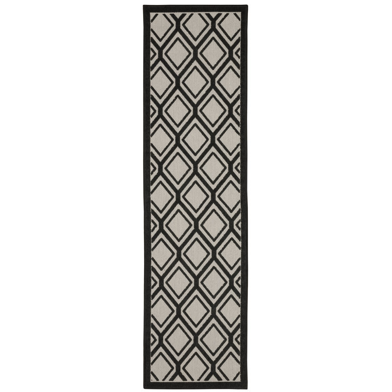 Musgrove Geometric Indoor / Outdoor Rug, Runner 1'10" x 7'3"
