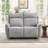 59.8" Wide Modern Chenille Upholstered Manual Reclining Loveseat Sofa-760181674