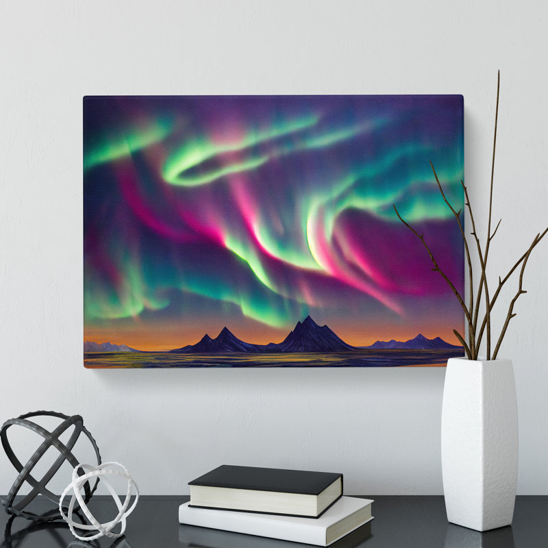 Grand Northern Lights - Wrapped Canvas, 35cm H x 50cm W x 3cm D