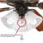 2 Piece Ceiling Fan Pull Chain Set