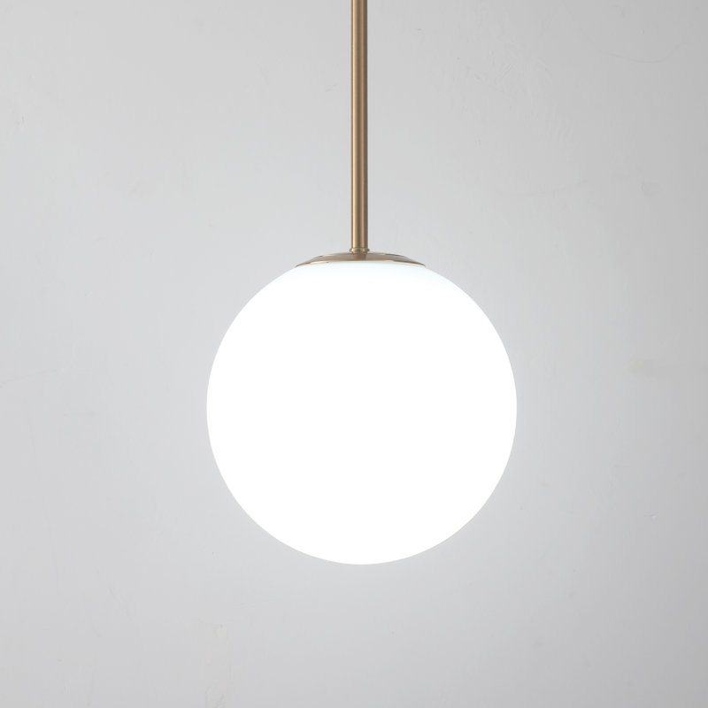Luminaire suspendu pour îlot de cuisine 1 lumière 7,87 po Jawaski, Laiton