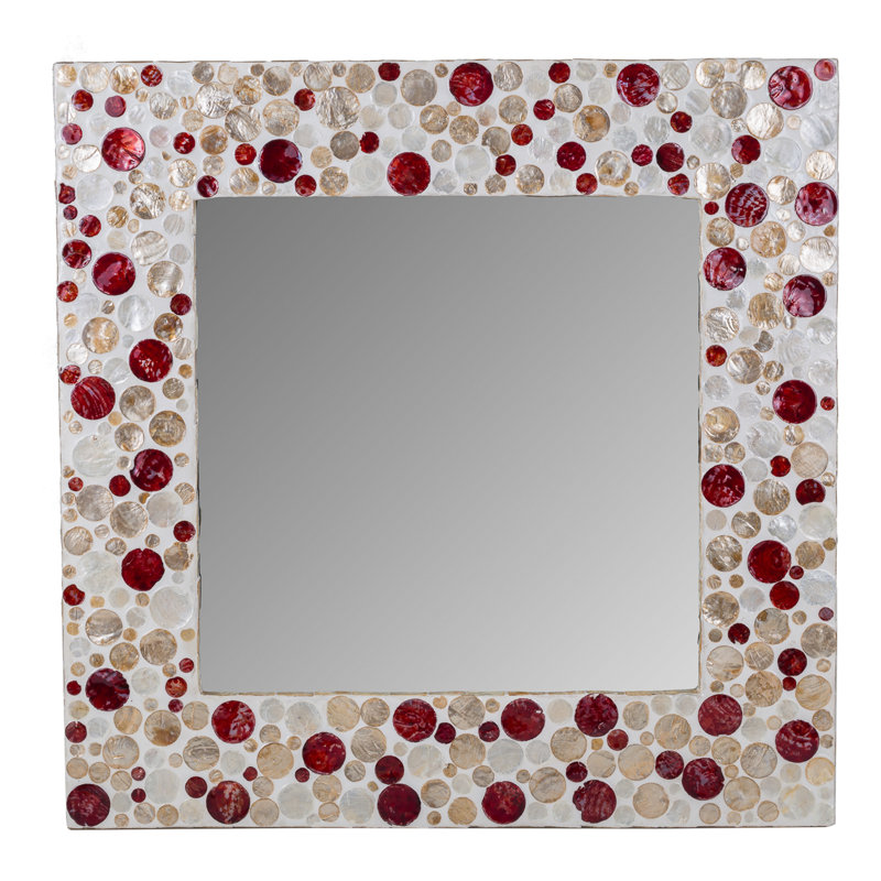 Crymble Wood Flat Wall Mirror