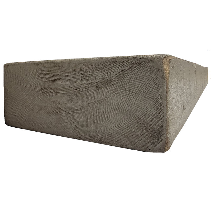 Tablette flottante Rough Cut, Teinture grise, H 3 po x l 36 po x P 7 po