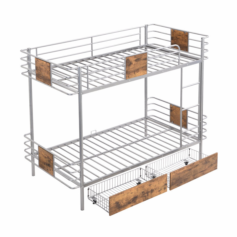 Futral Storage Platform Bed, Silver