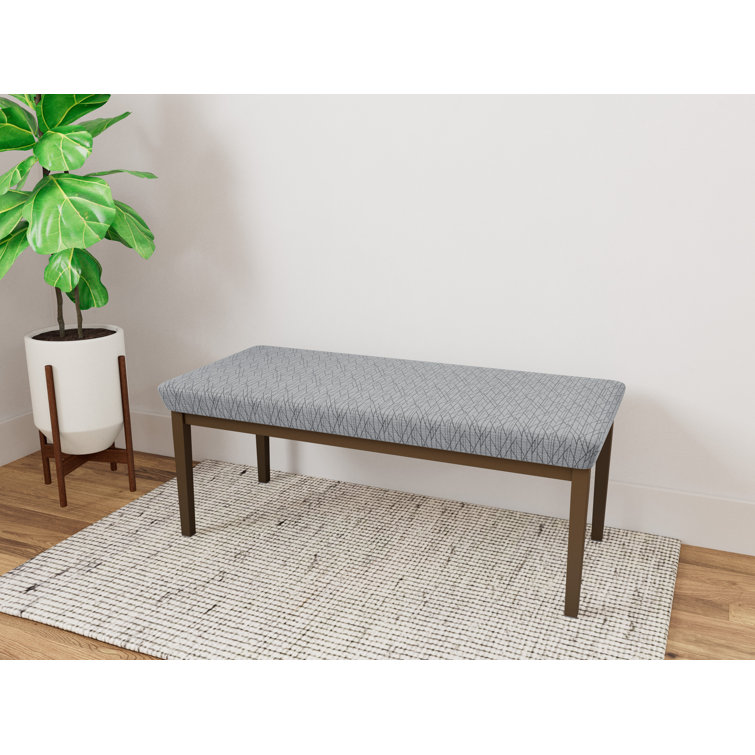Lenox Steel Waiting Reception 2 Seat Bench Metal Frame