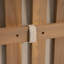 Ensemble de causeuse d'extérieur en bois d'acacia avec coussins hydrofuges et table ronde pour patio