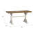 Brown And White Trestle Gathering Table