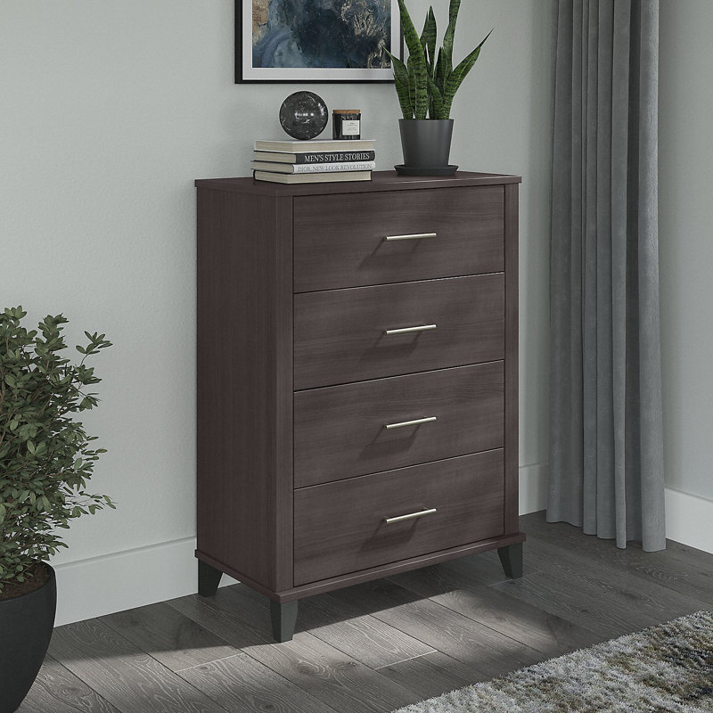 Giovanna 31'' W 4 - Drawer Dresser, Storm Gray