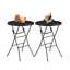 Table de banquet pliante ronde en plastique 31,5 po, portable pour les fêtes et les événements en plein air-124624755-136995777