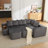 Wireless Charging Modular Sofa with Coffee Table