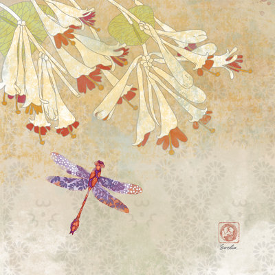 Dragonfly Lustre II 1 Piece Wrapped Canvas Painting