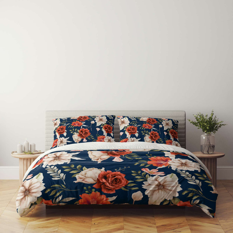 High-Quality Double Quilt Cover Set, 100% Polyester & Cotton Blend, 78.7 x 78.7 Inches | Includes 2 Pillowcases (23.6 x 23.6 Inches) | Machine Washable, Button Closure, Soft & Durable, Perfect for Cozy Bedrooms