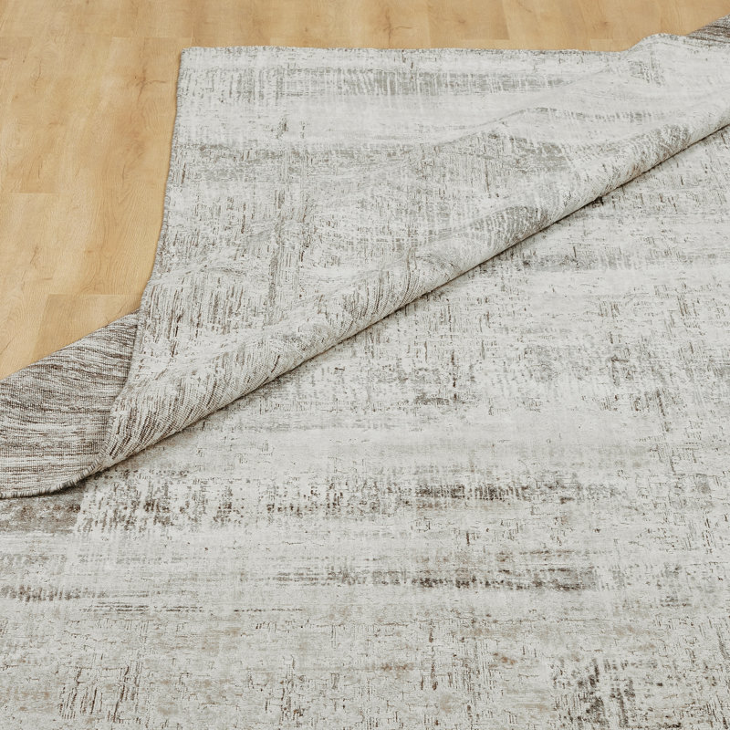 Elements Silver Mist Handmade Area Rug, Rectangle 8'6" x 11'6"