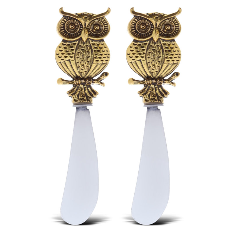 Épandeur en acier inoxydable hibou kitchabon