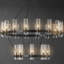 Lustre 24 lumières, roue de chariot avec abat-jour en verre-279647688