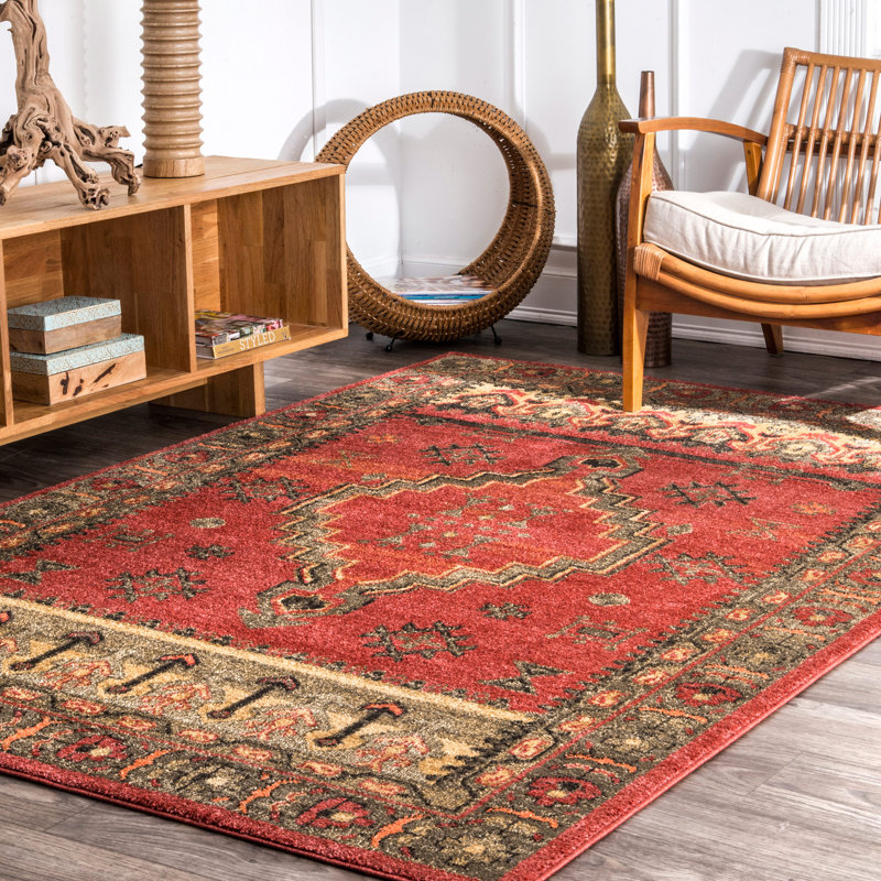 Southwestern Indoor Rug, Rectangle 5' x 7'5"