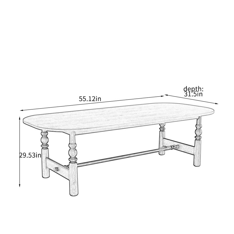 Viviani, 29.53"H x 55.12"L x 31.5"W