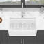 Station de travail Farmhouse Sink - Évier de cuisine à double cuve en céramique 33 pouces