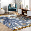 Tapis bleu / orange Thomas Paul-964278087