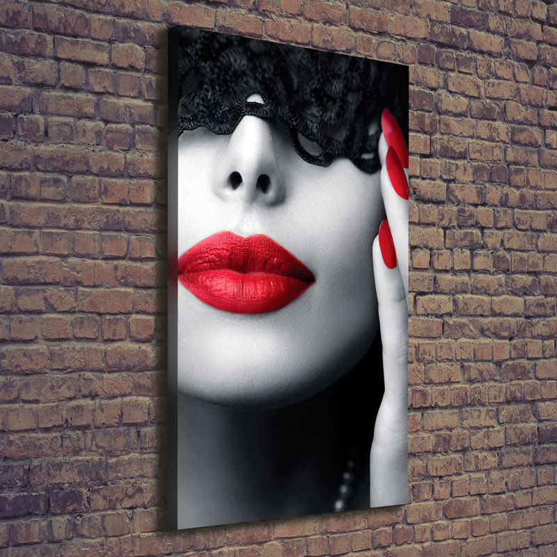 Lace Mask - Wrapped Canvas Print