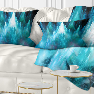 Fractal Crystals Design - Coussin imprimé abstrait